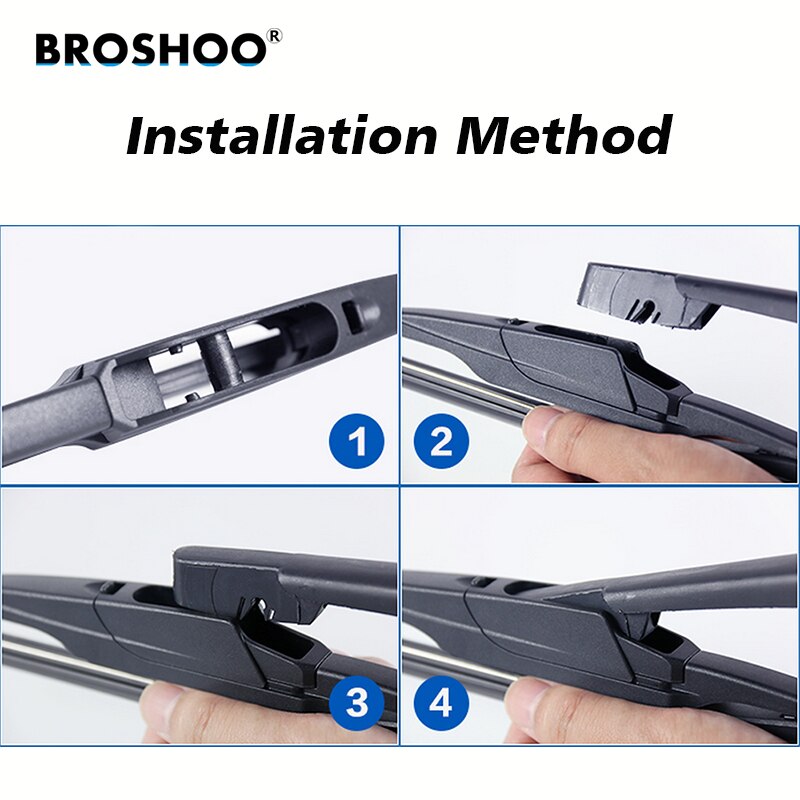 BROSHOO escobillas del limpiaparabrisas trasero del coche brazo del limpiaparabrisas trasero para Lifan X60 Hatchback en adelante) 305mm, estilo de accesorios automáticos