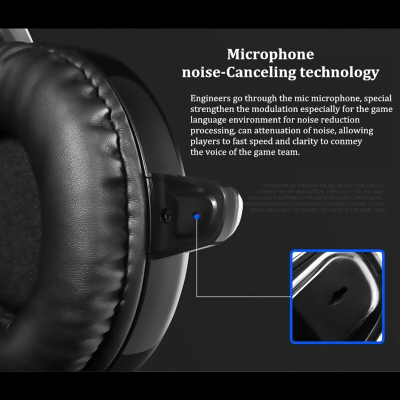 Gaming Wired Hoofdtelefoon Bass Stereo USB Professionele Metalen Game Oortelefoon met Microfoon Backlit LED Noise Cancellation voor PC Laptop