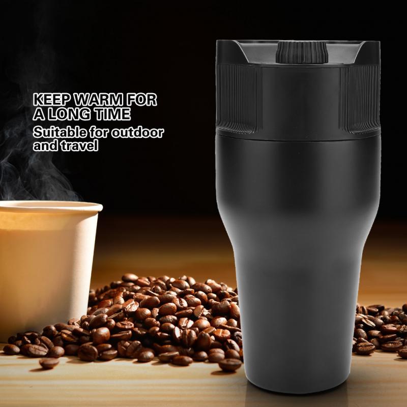 Cafetera Presso eléctrica de 500ml, cafetera Presse con cápsulas de taza K, máquina de café expreso automática, cápsula de viaje portátil para exteriores