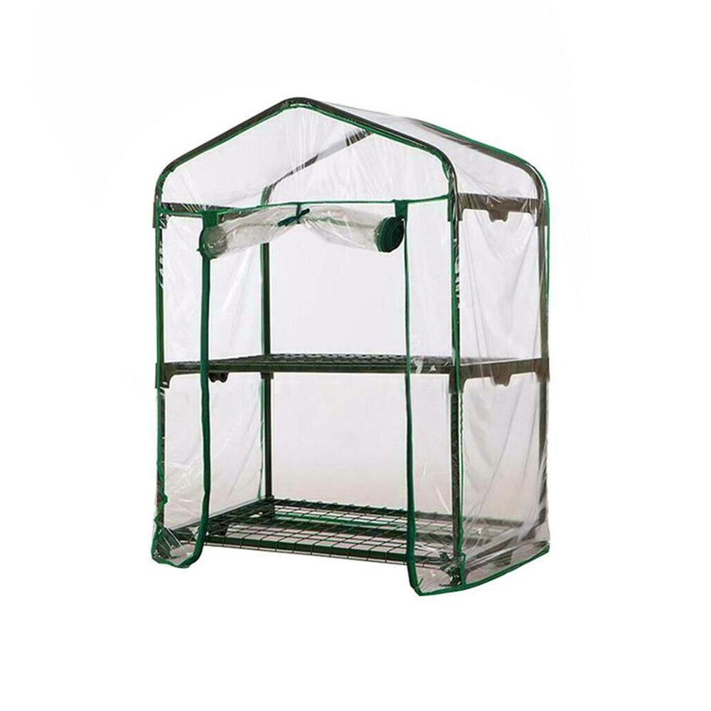 Warm Garden Greenhouse PVC Plant Cover Clear PVC Warm Plant Iron Mini Greenhouse Household Stand) Garden (without Tier Cove V4U3