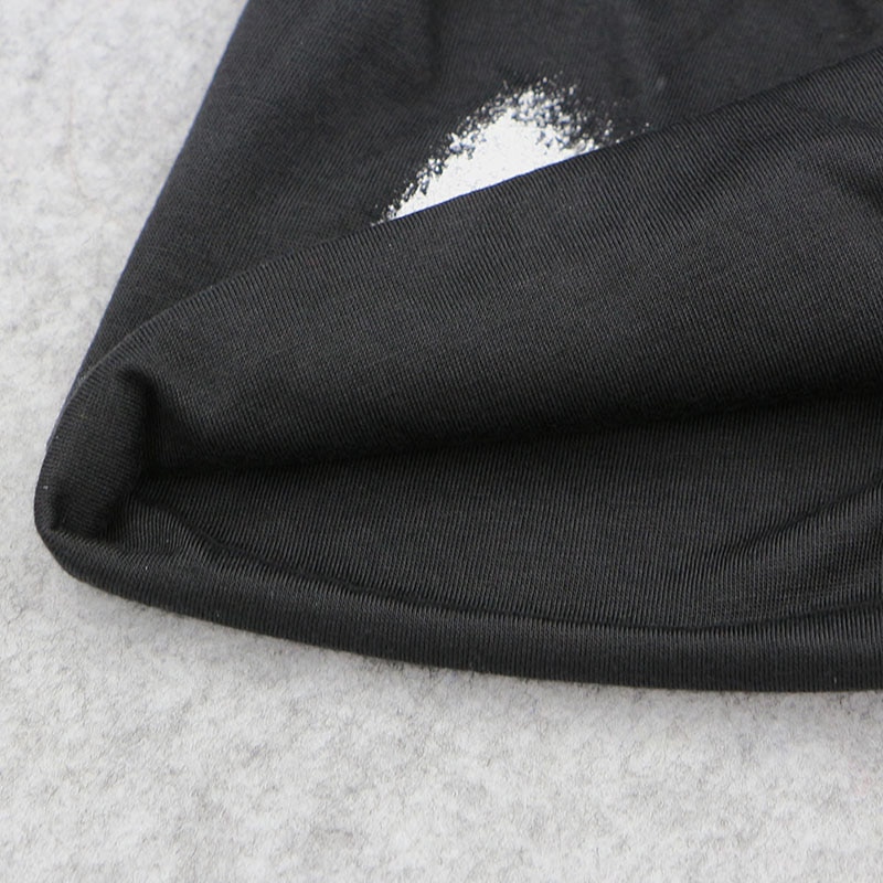 GZHILOVINGL-gorro fino de algodón para mujer, gorro con pintura plateada, Hip Hop, metálico, para otoño e invierno,