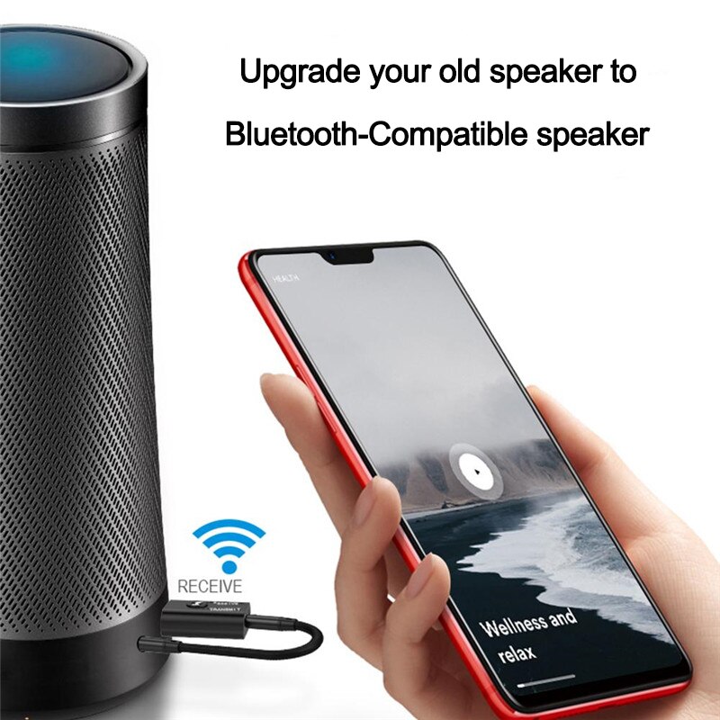 Odbiornik audio USB 5.0 zgodny z Bluetooth Nadajnik do komputera samochodowego TV Głośnik do laptopa Zestaw słuchawkowy Muzyka Audio Adapter bezprzewodowy