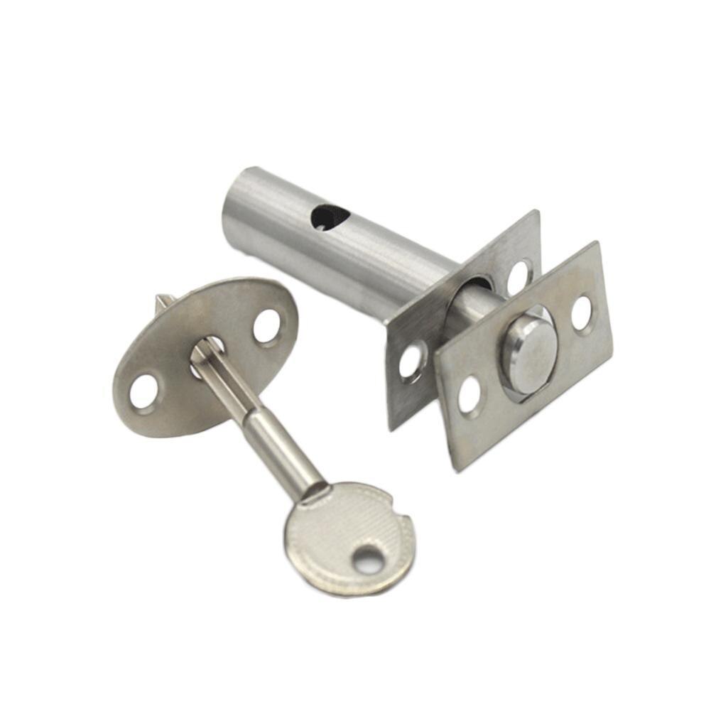 1 Set Door Rack Bolts Dead Bolt Lock Star Key Security Key Bolt Spare Tool Door Strong Hardware Iron For Home L9B3