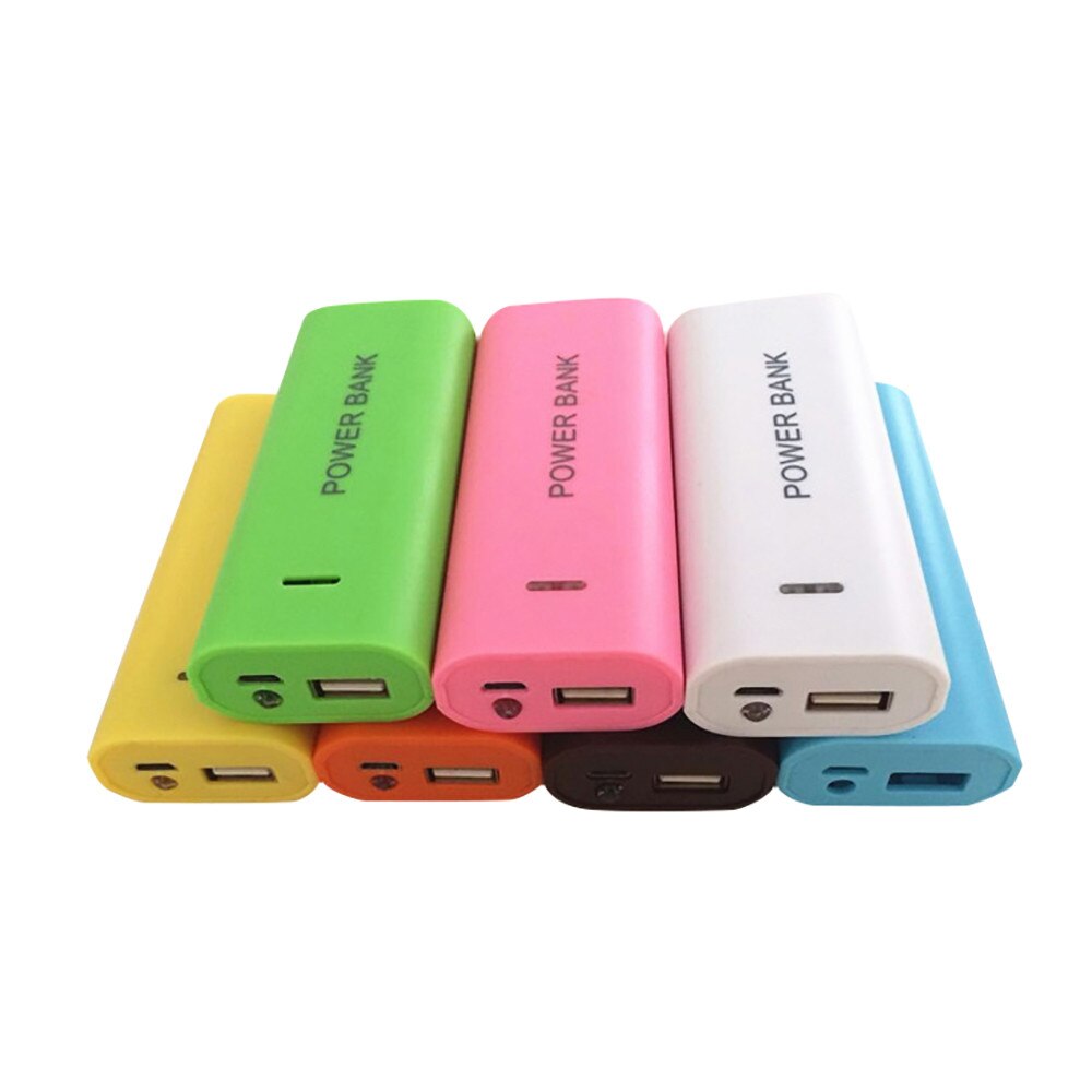 1PC 5600mAh 2X 18650 USB Power Bank Battery Charger Case DIY Box For iPhone Sumsang Smartphone Barrery Storage Boxes