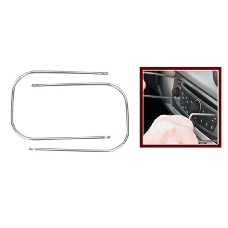 2Pcs Car Stereo Radio Removal Keys Changer Disassembly Tool For Citroen Peugeot
