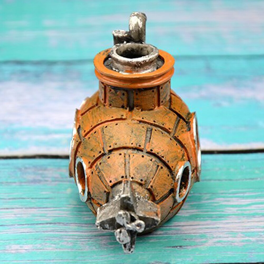 Fish Tank Resin Submarine Decoration Small Fish Hiding House Landscape Submarine Breeding Tank Ornaments Aquarium Supplies
