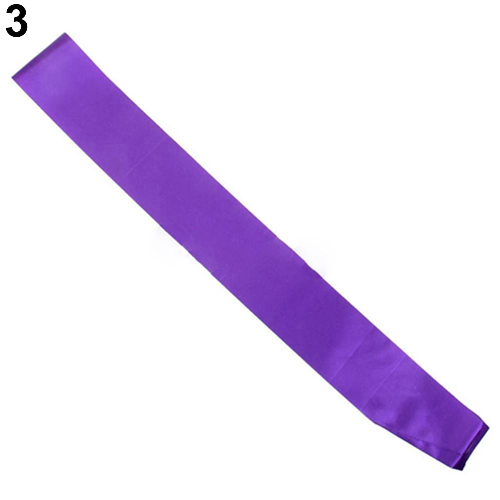 1PC Fabric Chair Sashes Blank Sash DIY Unique Sashes for Pageant Night Club Baby Shower Birthday Party: Purple