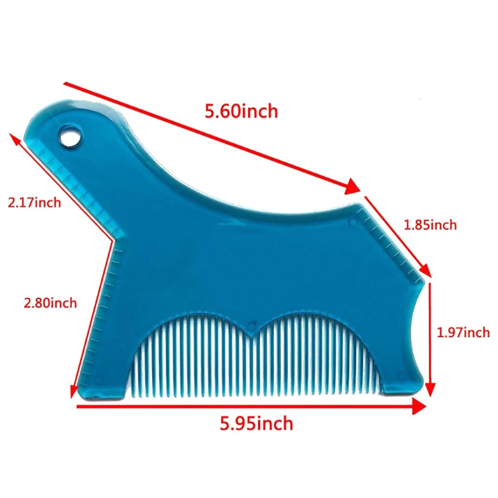 1pc barbe façonnage outil modèle pour hommes Flexible barbe style outil Guide pour rasage pochoir cheveux barbe redresser peigne