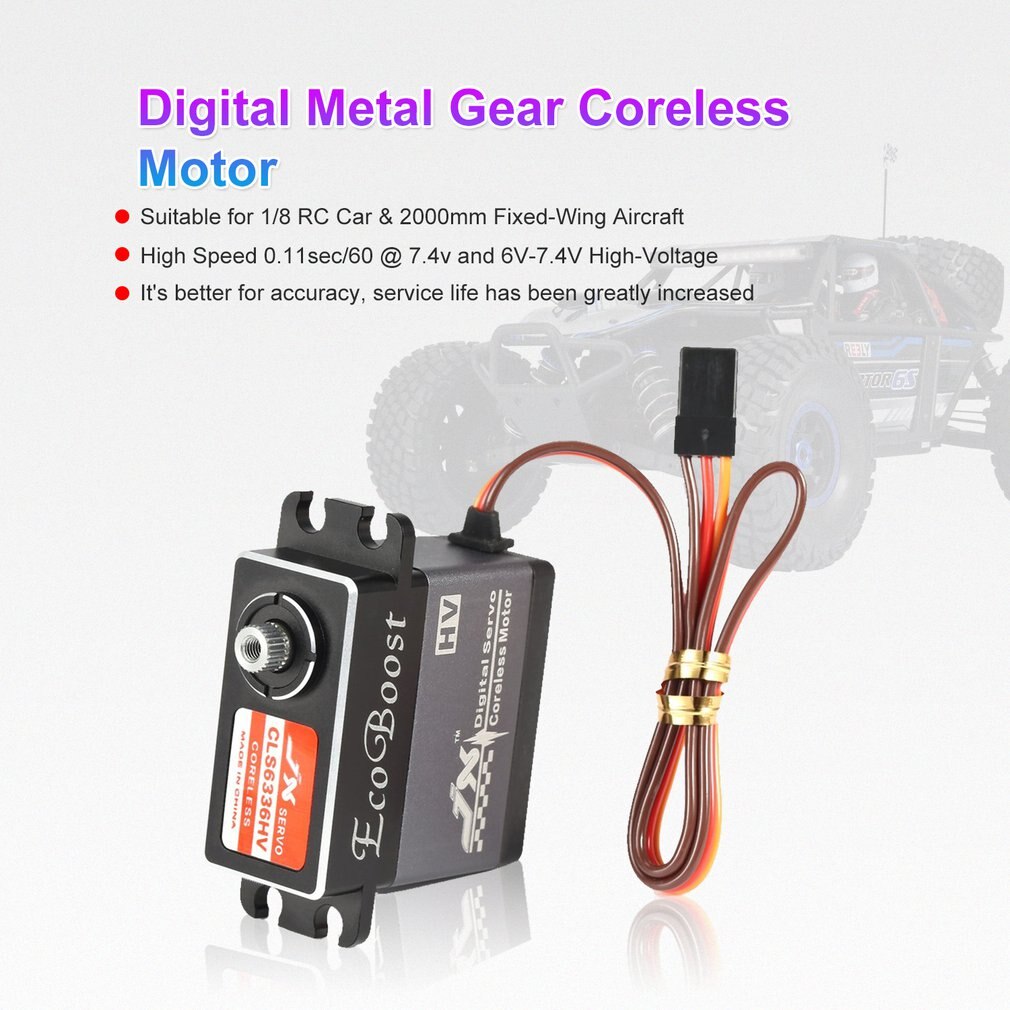 JX Ecoboost CLS6336HV 36KG Large Torque 180Degree CNC DigitalCoreless Servo for RC Models Helicopter Accs
