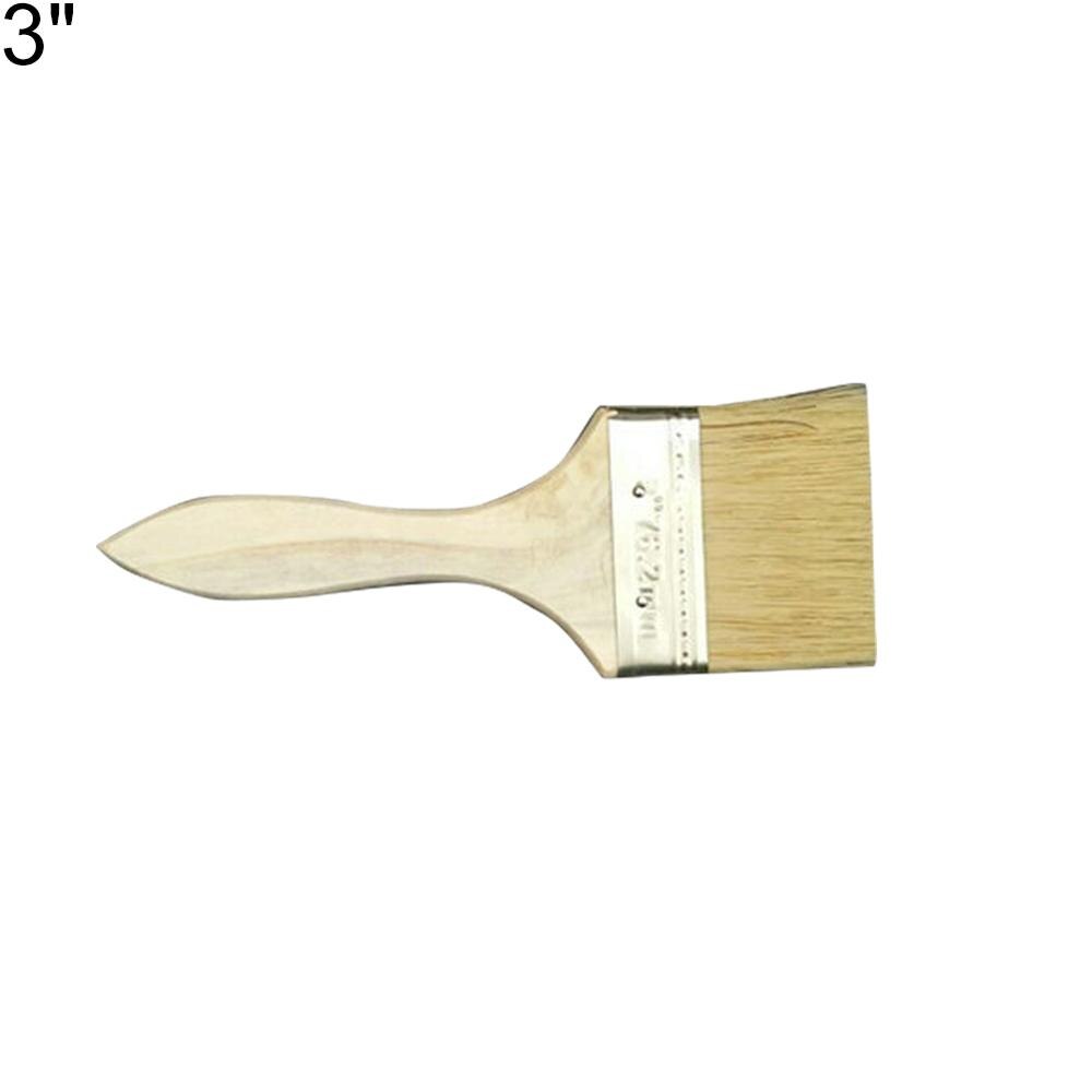 Multi-Use Thicken Wood Handle Paint Wall Brush DIY Home Painting Decorating Tool: Light Khaki