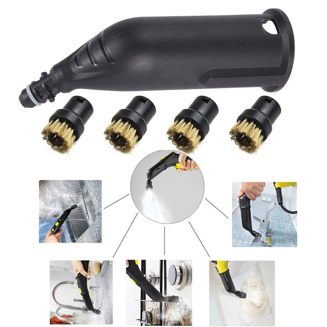 For KARCHER Steam Cleaner Brush Nozzle + Wire Brus... Grandado