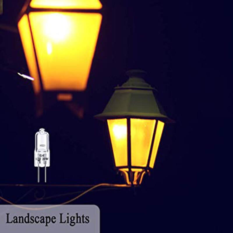 20Pcs Halogen Light Bulb Bi-Pin Bulb A/C Or D/C For Accent Lights Under Cabinet Puck Light Chandeliers Track Lighting