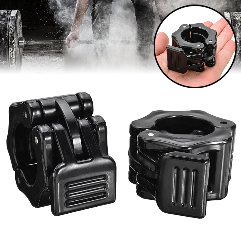 2Pc Barbell Lock Collars Weight Lifting Plastic Barbell Collars Clamp Weight Lifting Bar Lock Home Gym Traning 25mm