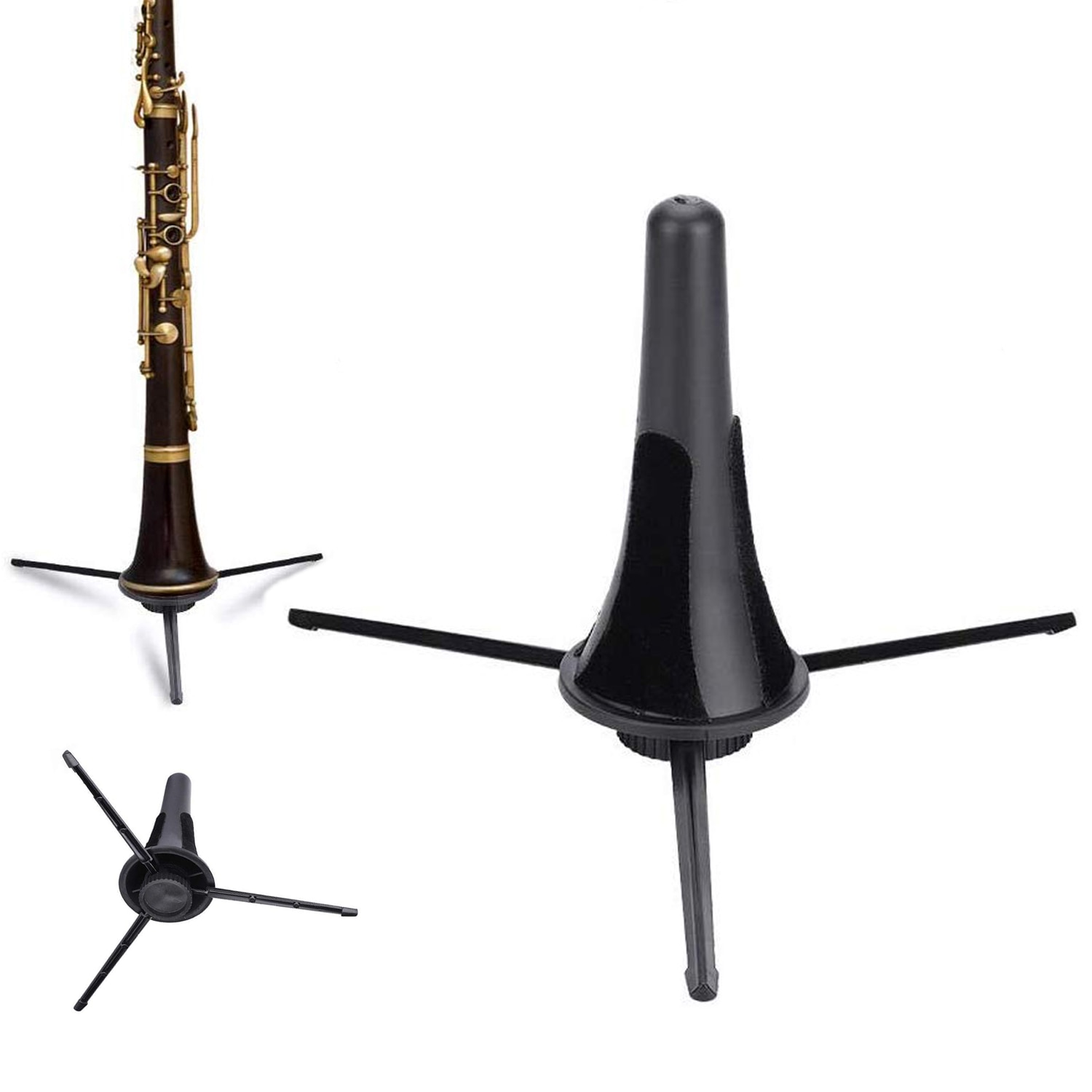 Opvouwbare Klarinet Saxofoon Statief Zwart Klarinet Stand Draagbare Houder Voor Wind Instrument Saxofoon Accessoires & Onderdelen Stand
