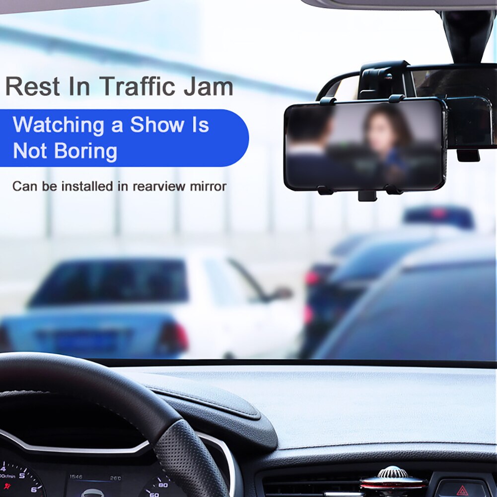 Algemene auto telefoonhouder dashboard achteruitkijkspiegel zonnescherm telefoonhouder autobenodigdheden