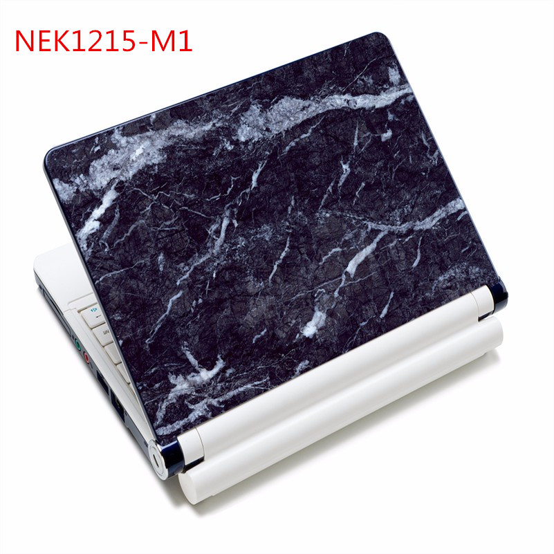PVC 15 "15,4" 15,6 "Gehirn Drucke Laptop Aufkleber Aufkleber Abdeckung Resuable Notizbuch Haut Schutz für Macbook Lenovo HP ASUS ACER Dell: Marmor 1