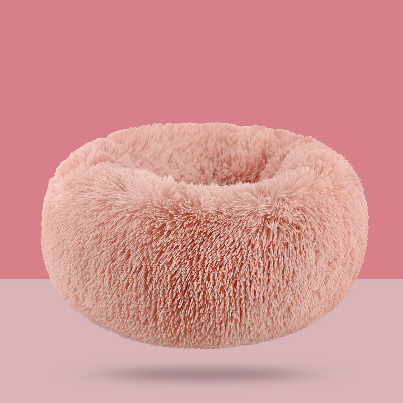 Lits de chien calmant confortable pour les grands petits chiens moyens chiot Labrador étonnamment chat guimauve lit lavable en peluche lit pour animaux de compagnie