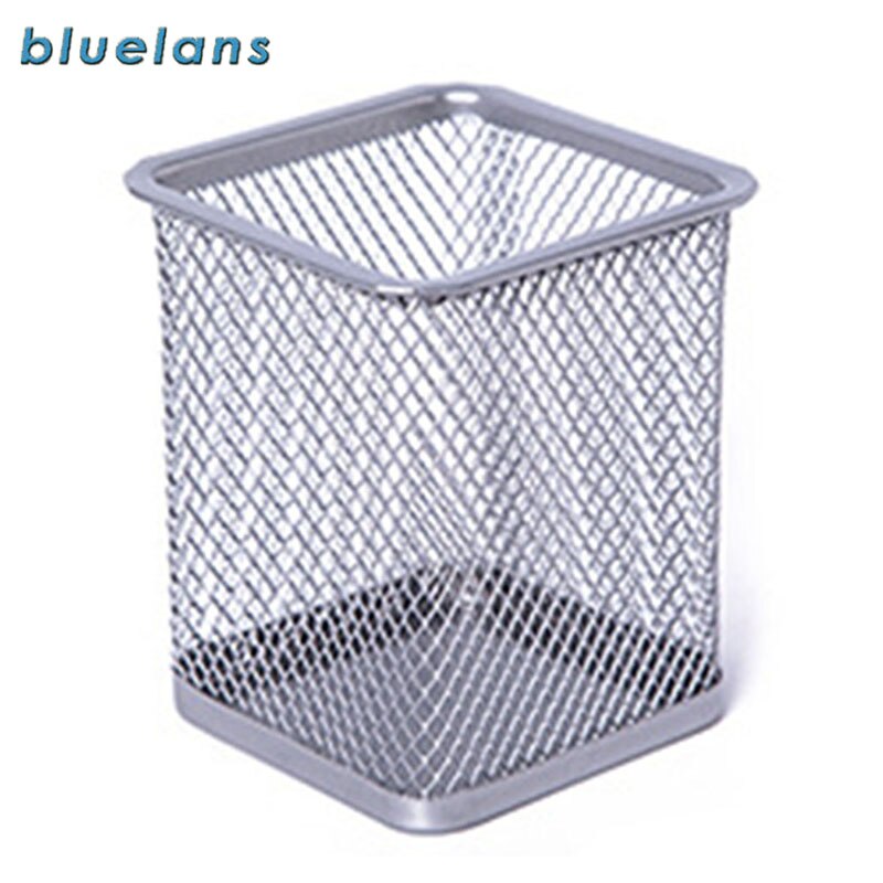 Desktop Office Mesh Metal pencil holder Pen Pencil Brush Pot Holder Storage Container Office Desk Organizer office organizer