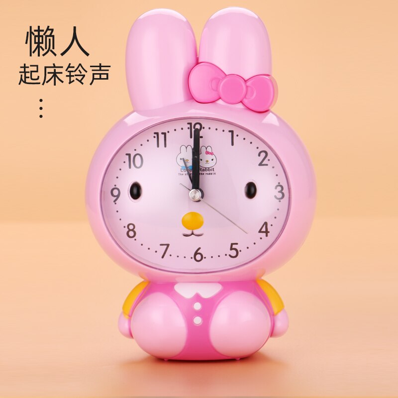 Children's Alarm Clock Special Cartoon for Students Can Speak Mute Night Light Sound, Super Large Intelligent Electronic
