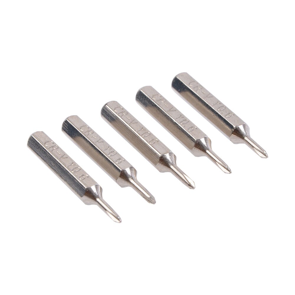 5PCS Y-type CR-V Screw head 0.6 Bit Precision Screw Driver Opening Repair Tool Set for iPhone 7/7 Plus/8/8 Plus/X Hand tools M4