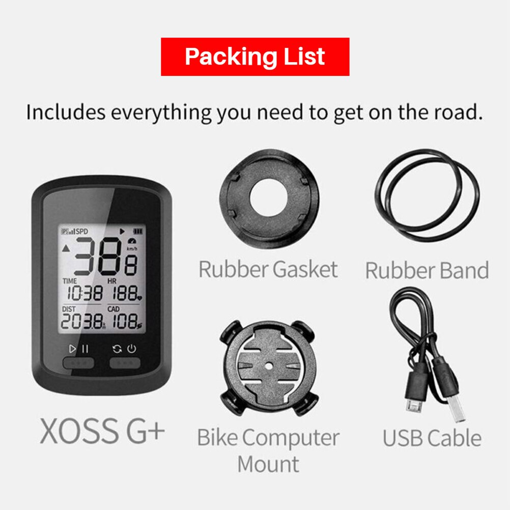 Bike Cycyling Computer GPS Computer Bicycle Bluetooth 5.0 Wireless Stopwatch IPX7 Cycling Bike Sensor Speedometer Computer