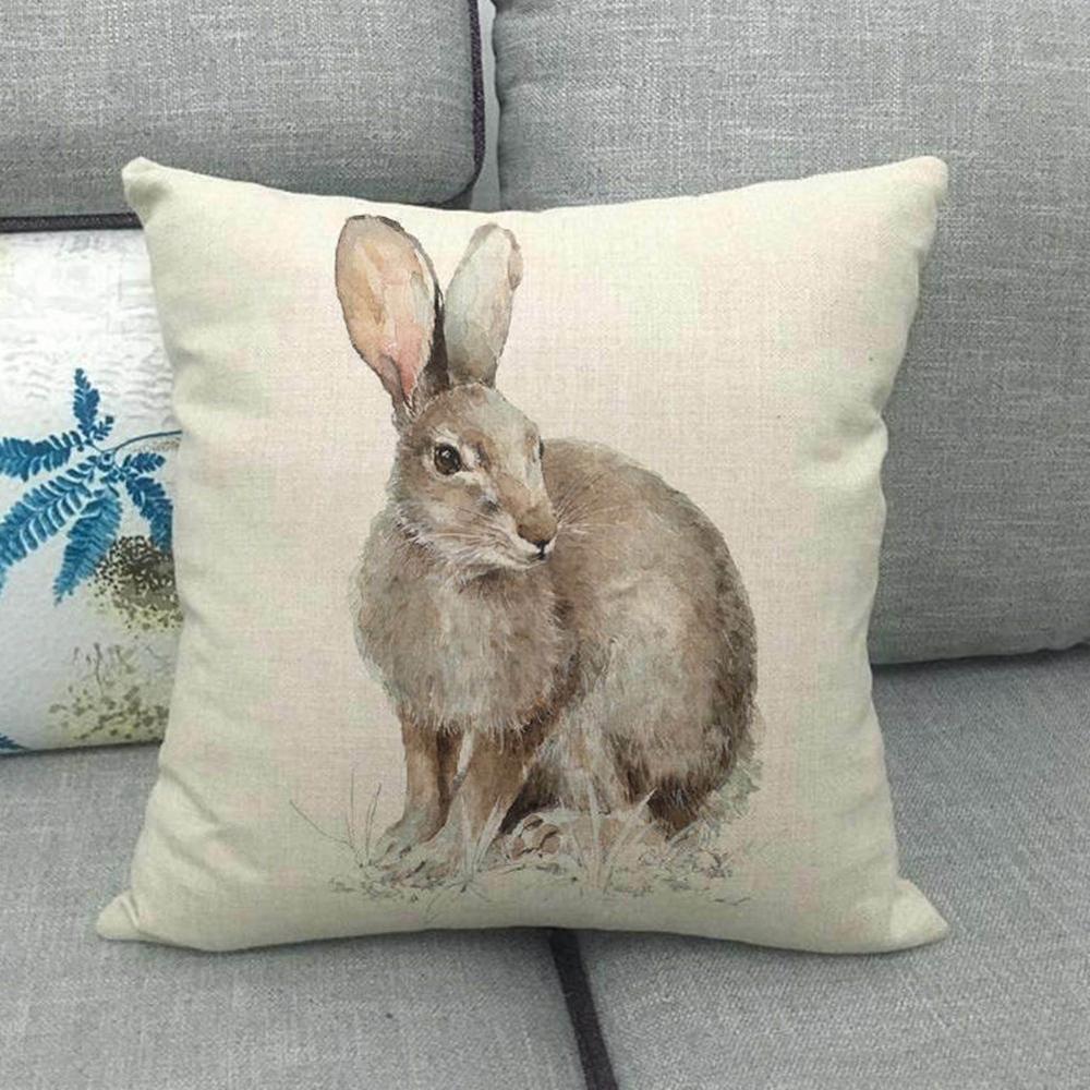 45 x 45cm siili kettu kani pöllö tyynynpäällinen sisustus eläinten tyynynpäällinen sohvalle tyynyliina tyynynpäälliset