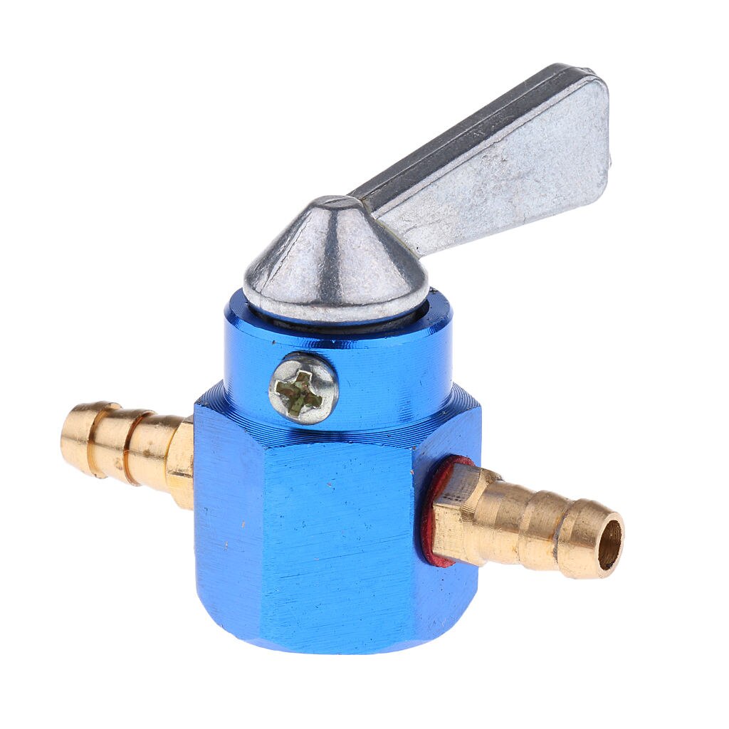 6mm 1/4'' Inline Fuel Gas Oil Shut Off Valve Switch for Motorcycles
