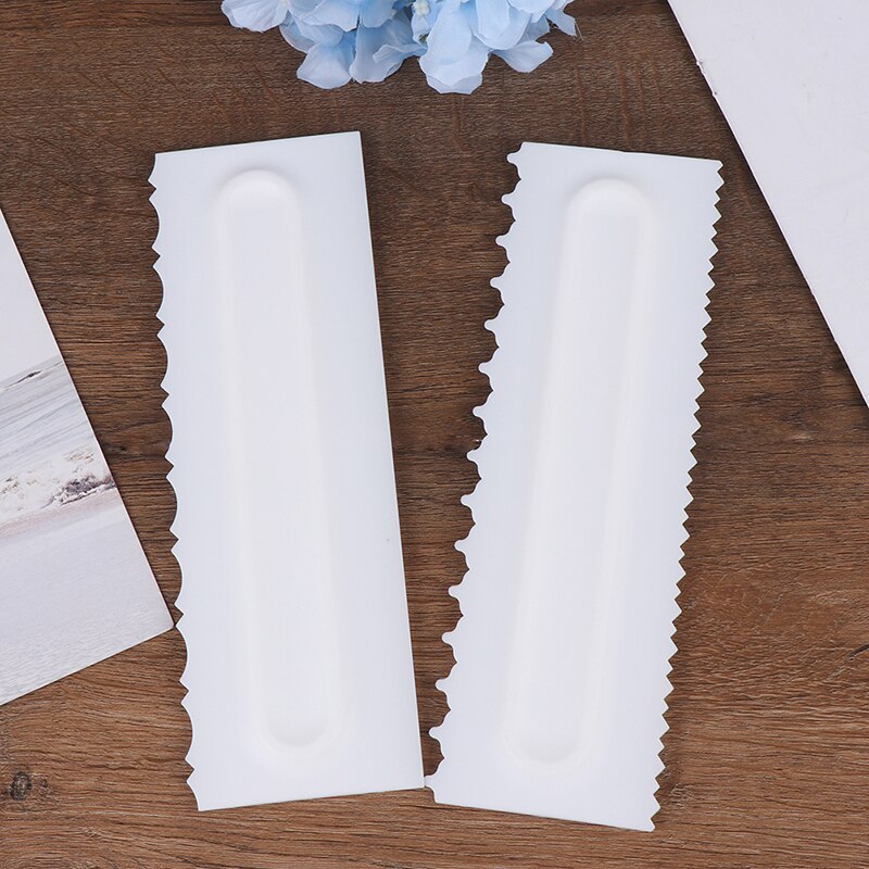 Cake Decorating Comb Icing Smoother Cake Scraper Pastry 4Design Textures Baking Tools VIP for Cake Tool