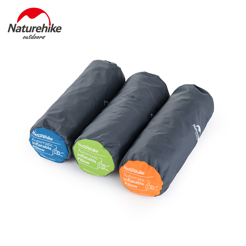 Naturehike Automatische Opblaasbaar Kussen Ultralichte Opvouwbare Spons Compact Opblaasbaar Kussen Outdoor Reizen Kussen Camping Kussen