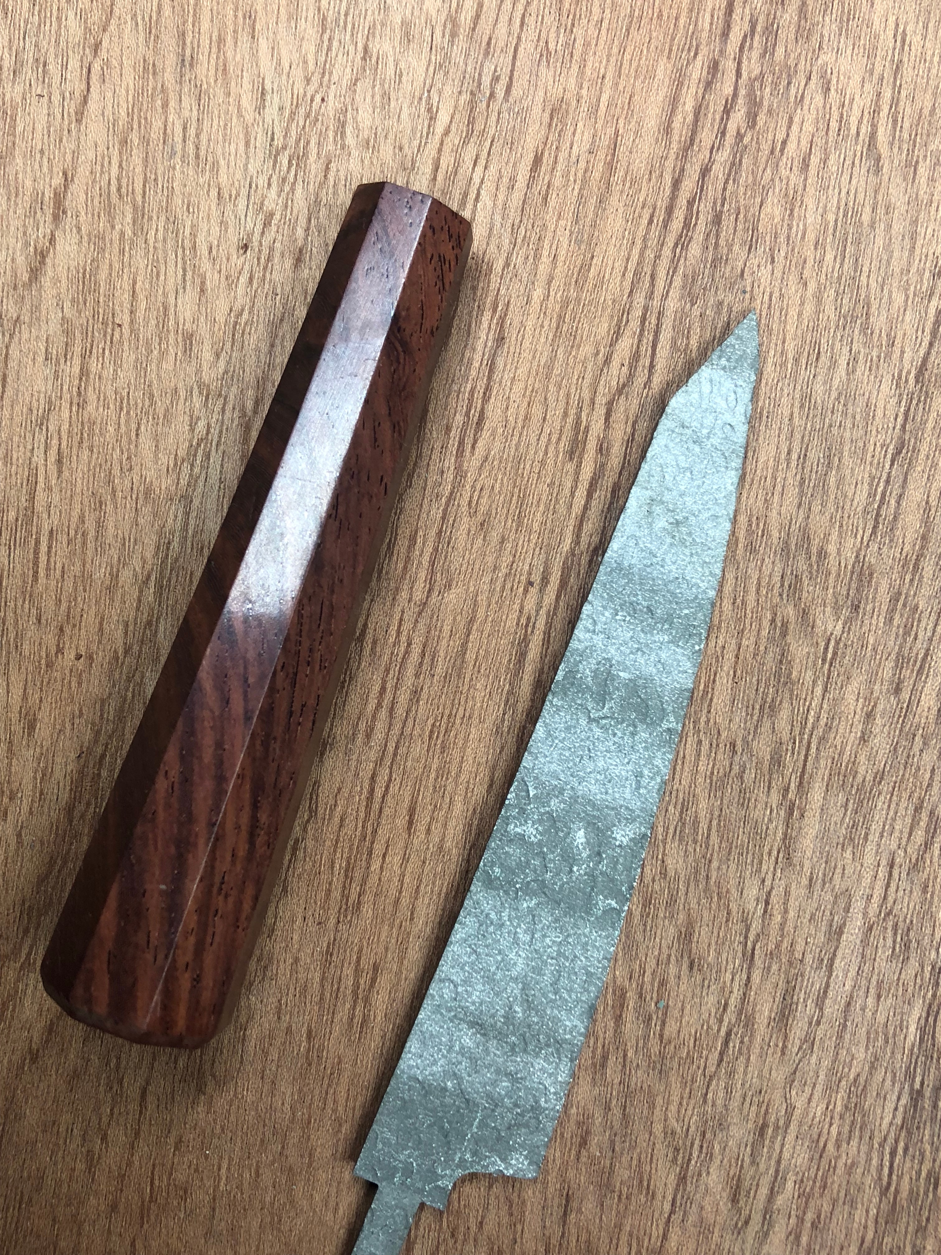 Trebearbeidingsprosjekt - gyuto kokkekniv tom japansk premium  vg10 damask 67 lag smidd stål - ingen logo gyut