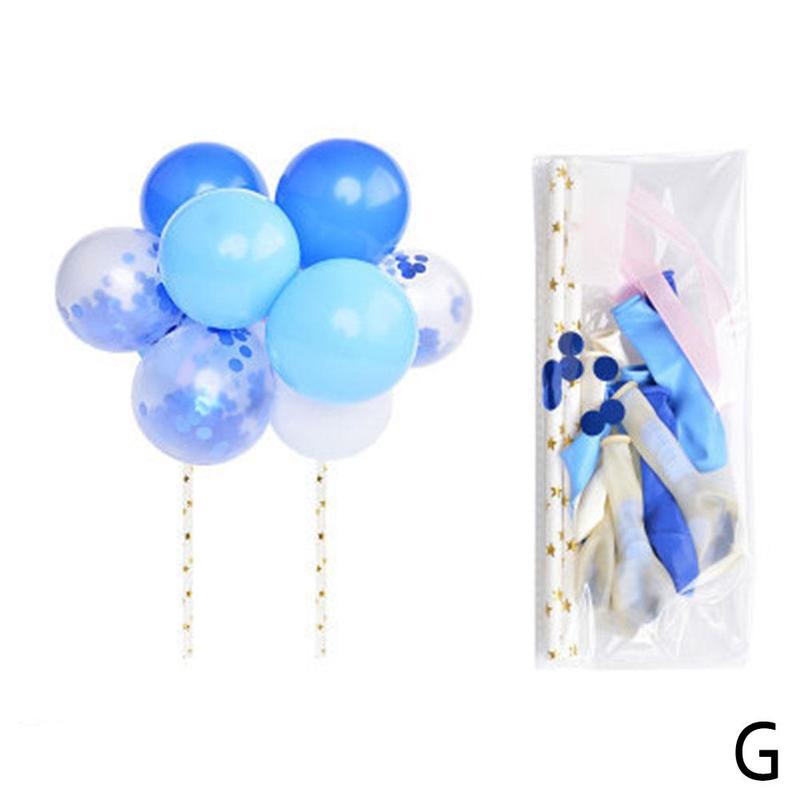 5 Inch Transparant Confetti Lovertjes Ballon Cloud Insert Tafel Card Decoratie Dessert Z1D3: G