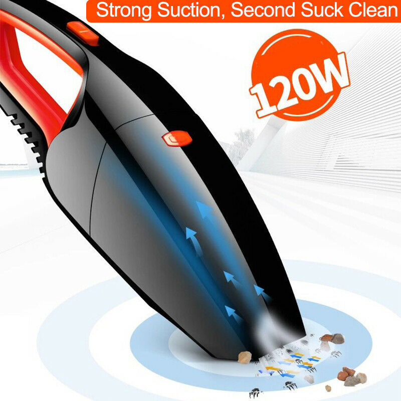 120W 12V Car Portable Vacuum Cleaner Wet Dry Handheld Vacuum