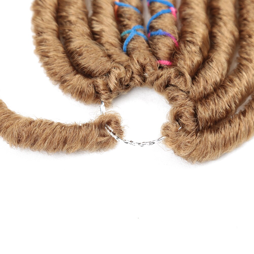 12stands/pack 18inch Crochet Braids Dreadlocks Hair Extensions Synthetic Hair Straight Soft Styles Dread Braids