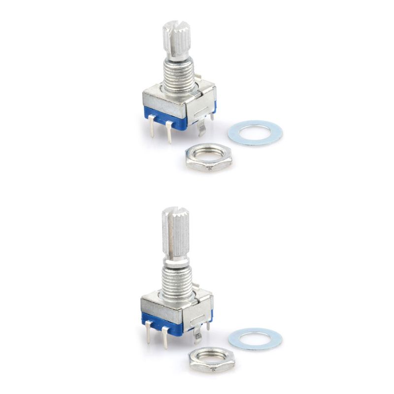 5pcs/set 15/20mm Digital Potentiometer Plum Handle EC11 Rotary Encoder Coding Switch with 5 Pin for DVD Player Monitor