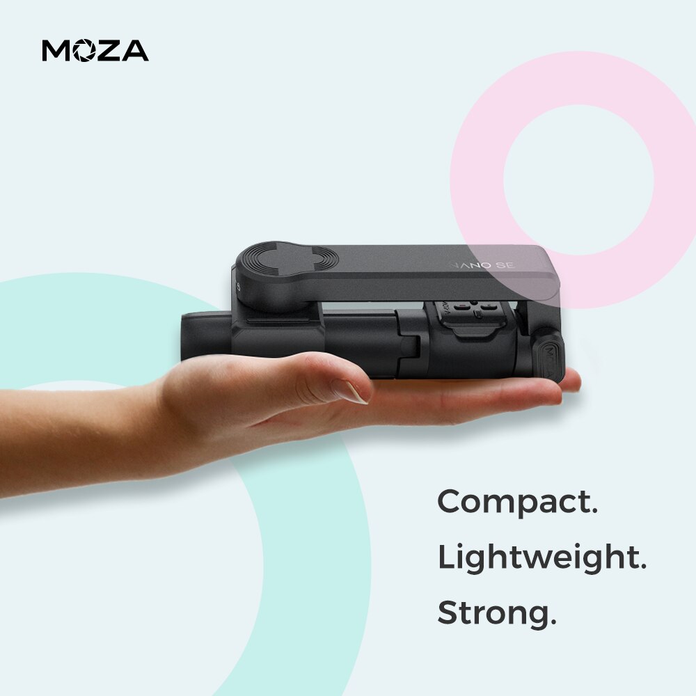 MOZA-estabilizador portátil NANO SE, palo de selfi de extensión para iPhone, Samsung, Huawei, teléfono, cardán de mano para Vlog, disparo de viaje