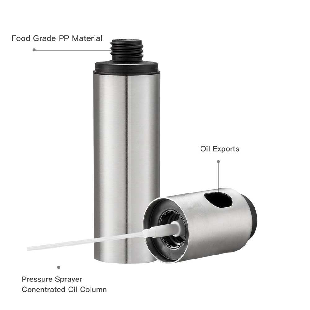 Oil Sprayer Bottle Olive Oil Mist Spraying Can Pump Oil Bottle Pot Vinegar Dispenser Stainless Steel Cooking BBQ Grill Tool