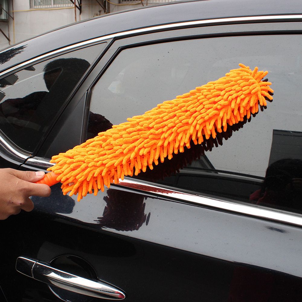 Foldable Dust Remover Flexible Wheel Brush Anti-static Car Cleaner Furniture Cleaning Tool Microfiber Car Washer Chenille Mop
