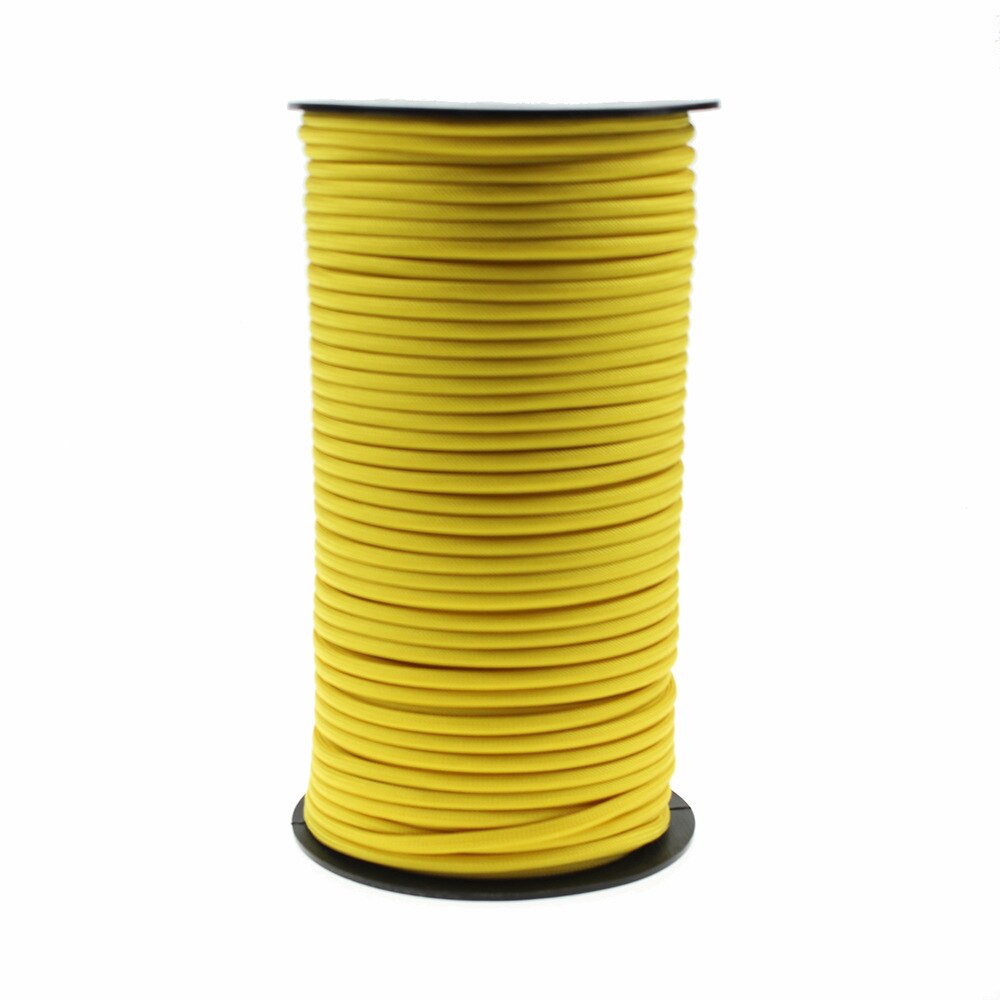 100 Meter Dia.4mm 9 Stand Cores Paracord Voor Survival Parachute Cord Lanyard Camping Klimmen Camping Touw Wandelen Waslijn: Yellow-9