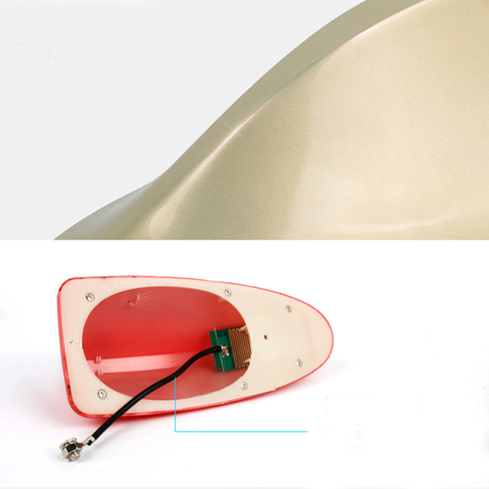 Universele Auto Shark Antenne Auto Exterieur Dak Shark Fin Antenne FM/AM Signaal Beschermende Antenne Auto Styling voor Ford toyota Kia