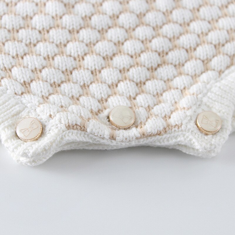 Koodykids Baby Mädchen Frühling Herbst Gestrickte Karosserie betroffen zur Seite fahren Mantel Verbunden zur Seite fahren Baby Mädchen betroffen Strampler