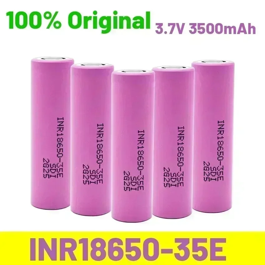 18650 superventas 100% Original 18650 3,7 V Li-Ion 3500MAH 25A descarga INR 35E destornillador linterna batería recargable