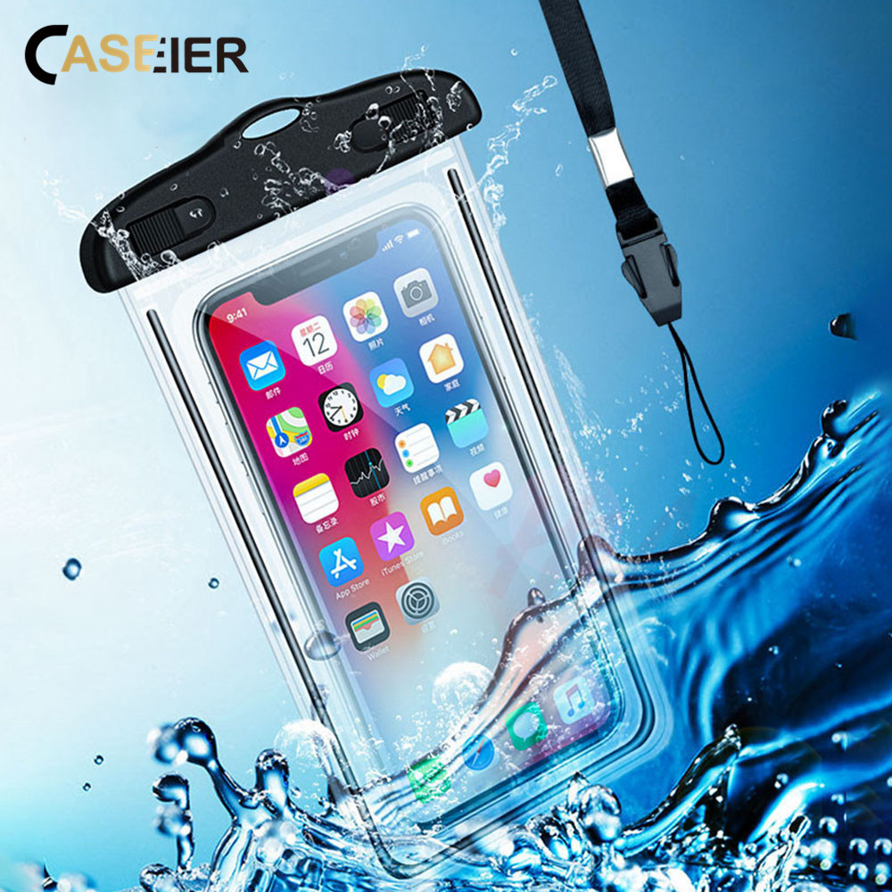 CASEIER Universele Waterdichte Case Fotografie Bescherm Telefoon Onderwater Waterdichte Tas Pouch Voor iphone Samsung Huawei Xiaomi