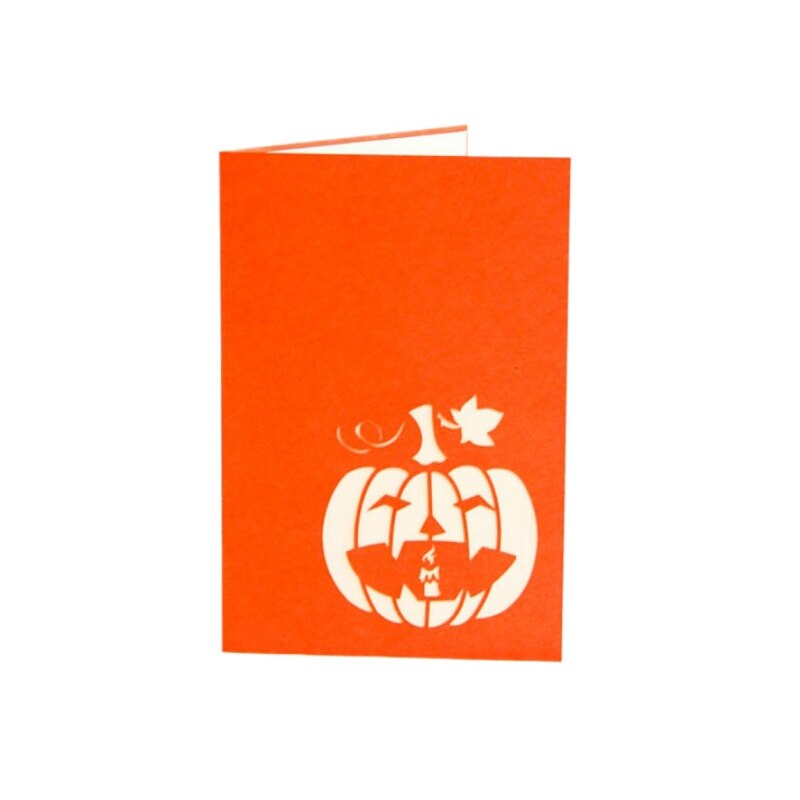 Halloween 3D Popup Angry Pumpkin Greeting Card Invitations Card Envelope Included for Halloween Festival: Default Title