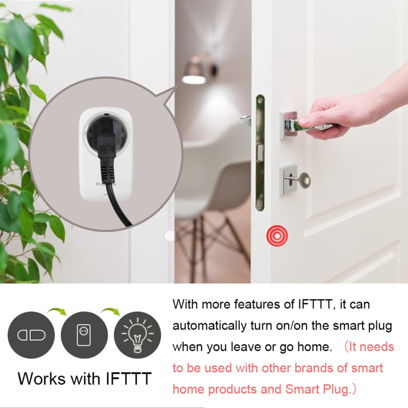 BroadLink SP4L EU WiFi Smart Plug Smart Socket Timer 16A Dimmable Night Light Alexa Google Assistant IFTTT Voice Control