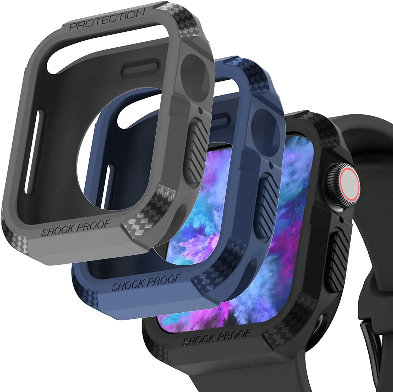 Cover voor Apple Watch Case 44mm 40mm 45mm 41mm 42mm 46mm Iwatch Accessorie TPU Screen Protector Apple Watch Series 10 9 8 7 6 Se