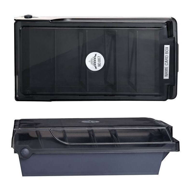 Abs desktop kortholder etui kontor filnavn rum id-kort visitkortholder stativ opbevaringsboks organizer container