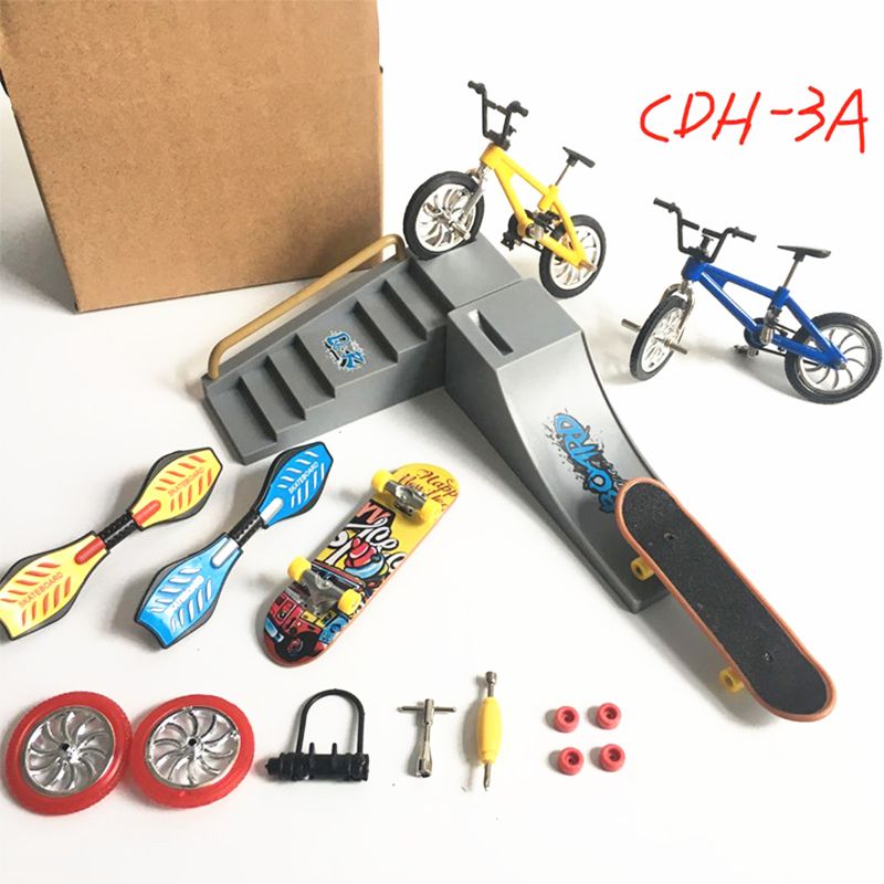 Popular Mini Scooter Two Wheels Scooter Finger Scooter Bike Fingerboard Skateboard Kids' Children's Educational Toys
