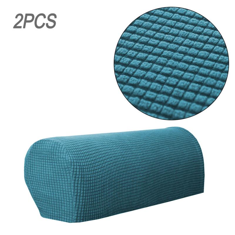 1Pair Removable Sofa Arm Chair Protector Armchair Covers Armrest Stretch Solid Couch Cover Home Living Room Armchair Covers: 08