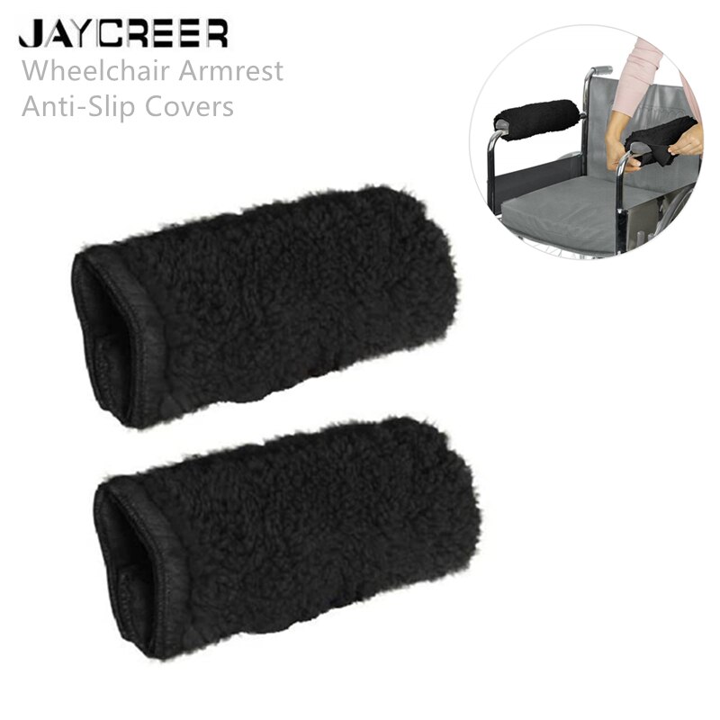 Jaycreer 2 Stks/paar Rolstoel Armsteun Anti-Slip Covers, Armsteun Bescherming Pads