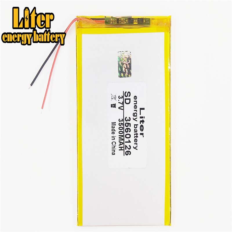 3.7 V lithium polymer battery 3500 mah 3560126 tablets DIY mobile power